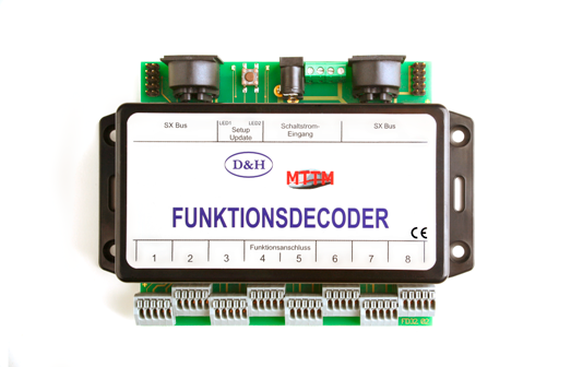 Piloter des aiguillages avec une MS1 de Trix, interface PC  Funktionsdecoder