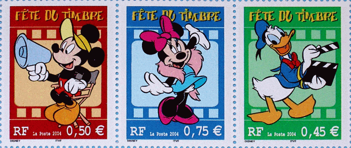 timbres BD Mickey%20mouse%20minnie%20donald%20fete%20du%20timbre%202004%20walt%20disney