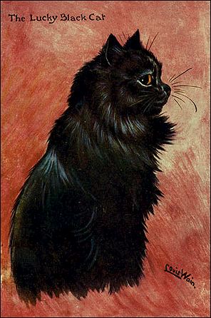 Le peintre des chats Louis_Wain_Lucky_Black_Cat