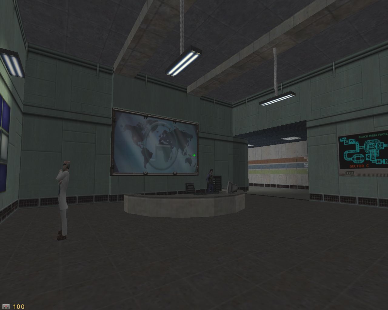 Someone is remaking Half-Life using the Doom engine. PdMap1c