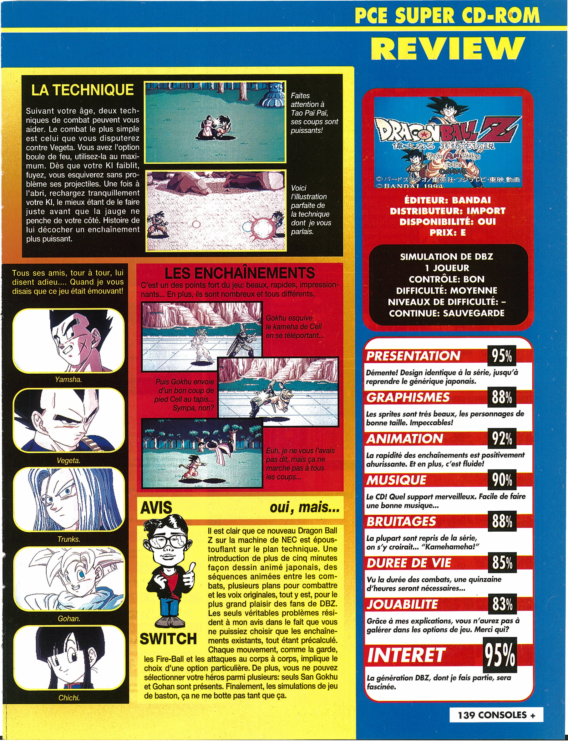 [TEST] DRAGON BALL Z : Idainaru Goku Densetsu / PC Engine Super CD-Rom² Consoles%20%2B%20039%20-%20Page%20139%20%28janvier%201995%29