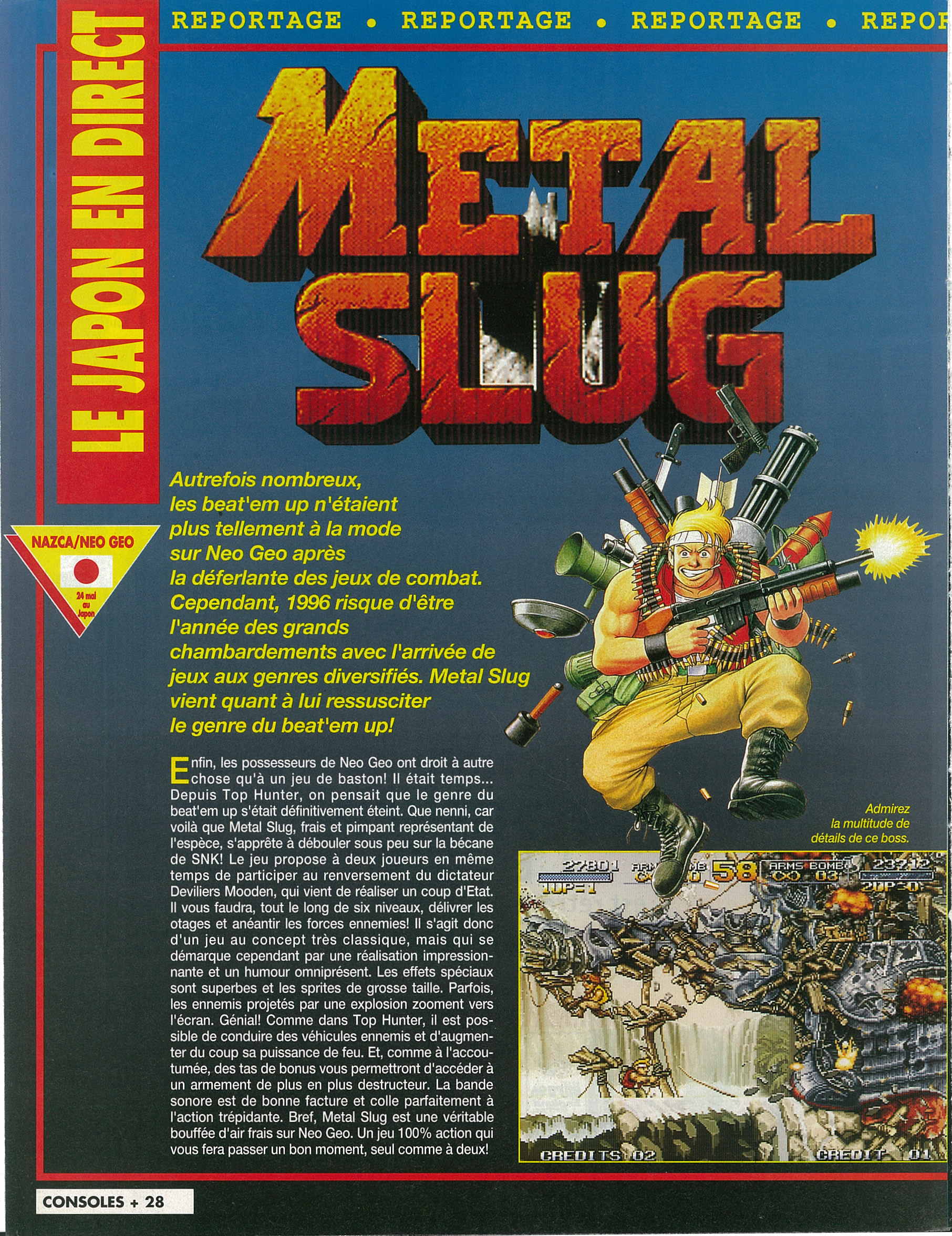 [TEST] Metal Slug (Neo.Geo AES) Consoles%20%2B%20055%20-%20Page%20028%20%28juin%201996%29