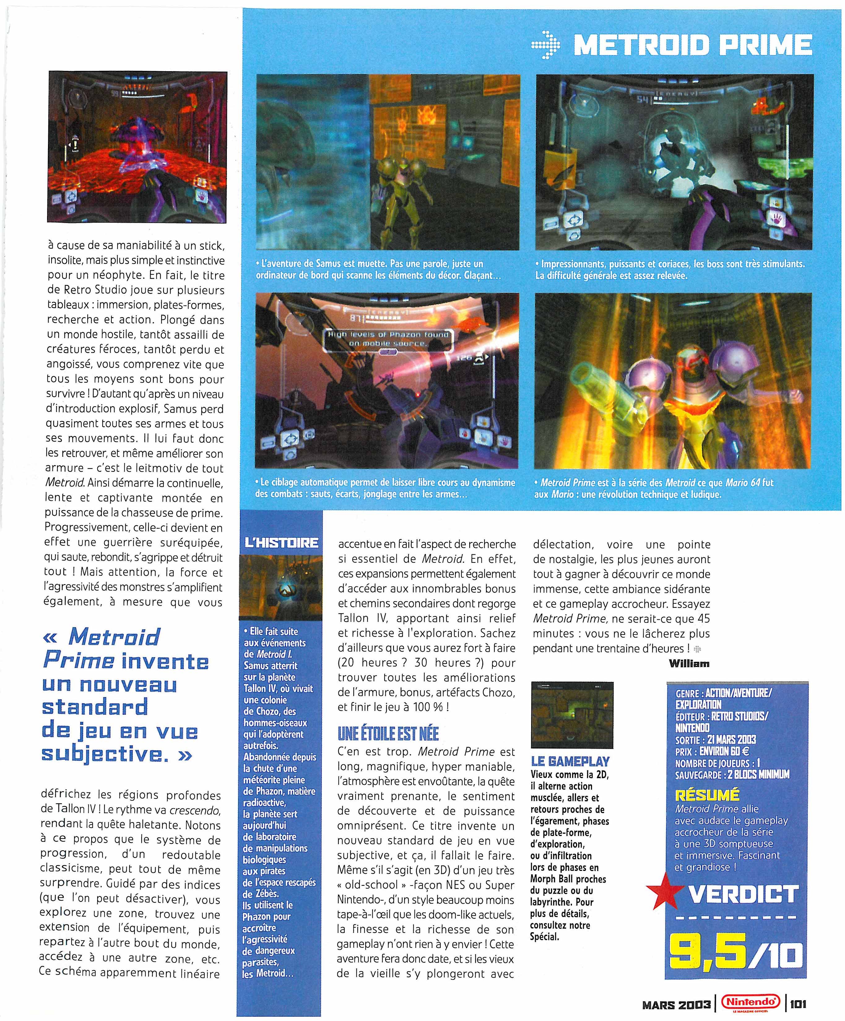 [TEST] Metroid Prime Remastered (Switch) Le%20Magazine%20Officiel%20Nintendo%20N%C2%B0010%20-%20Page%20101%20%28Mars%202003%29