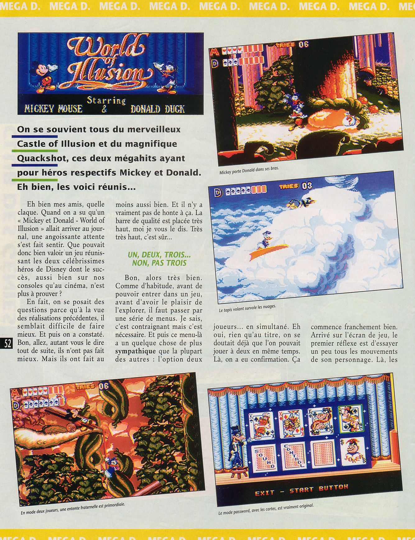 [TEST] World of Illusion (Mega Drive) Player%20One%20026%20-%20Page%20052%20%281992-12%29