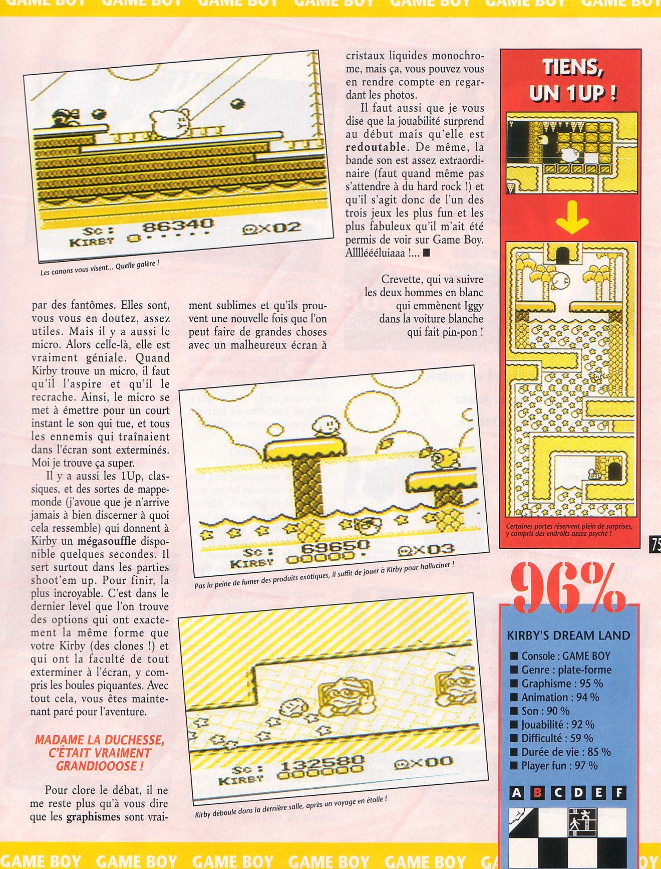 [TEST] Kirby's Dream Land (GB) Player%20One%20027%20-%20Page%20075%20%281993-01%29