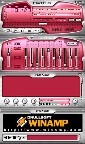 Skins de winamp para audacious Metrix_metal_dream_red_v5