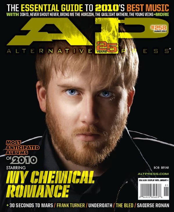 Hits de MCR en la portada de la revista Alternative Press Bob