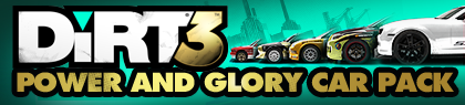 Dirt 3 - Power & Glory Car Pack Banner