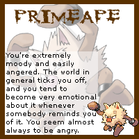 Pokemon Personality Test Primeape