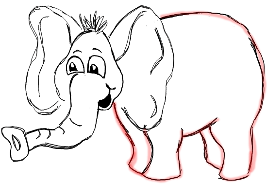 بالخطوات ...رسم الديك الرومي.............ا - صفحة 2 07-cartoon-elephants-drawingtutorials1