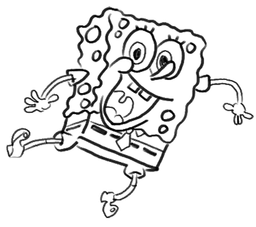 بالخطوات ...رسم الديك الرومي.............ا - صفحة 2 Spongebob-18