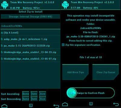 [TUTO] [SM-N9005]  TWRP Recovery : Explorations et Explications Install