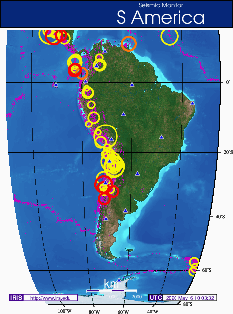   The Earthquake/Seismic Activity Log #2 - Page 6 ZmMap.eveday.S_America