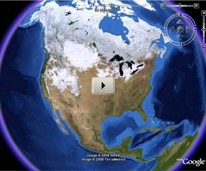 Google Earth Free 4.1 Build 7076 for Windows Timelapse