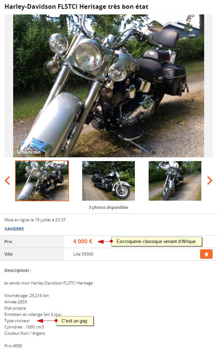 arnaque - Escroqueries sur le Bon-Coin par le Forum Passion-Harley - Page 18 3709706748