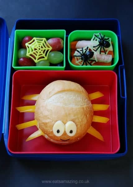 Kawaii bento Eats-Amazing-UK-Spider-Themed-Kids-Bento-School-Lunch-for-Halloween