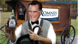 Whoa!  When did Romney become a democrat? MittRomneySnakeOilSalesman-300x169