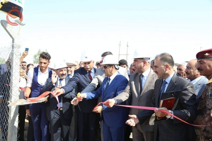  Minister of Industry inaugurates the first asphalt coating plant in Anbar 16657