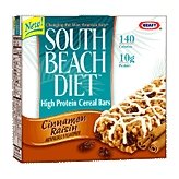 South Beach Diet Cereal Bars High Protein Cinnamon Raisin 6oz 5 Bars/Box 3108523CT6L._SL210_