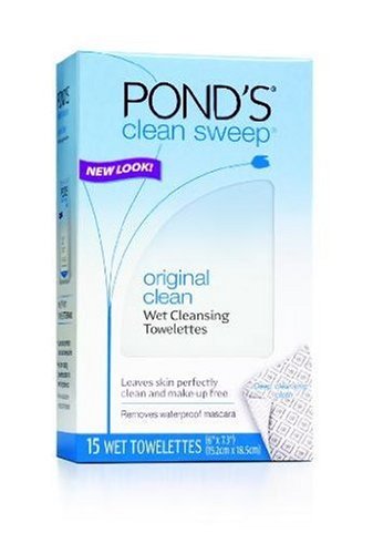 Ponds Clean Sweep, Original Clean Wet Cleansing Towelettes, 15-Count (Pack of 8) | Lens Cleaning 410KuKIvkdL