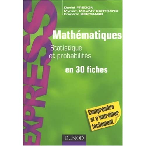 Mathématiques L1/ L2 Statistique et probabilités en 30 fiches 418db3S4bhL._SS500_