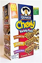 Quaker Chewy Granola Bars Variety Pack - 60 Bars 41J0sCs2H4L._SL210_