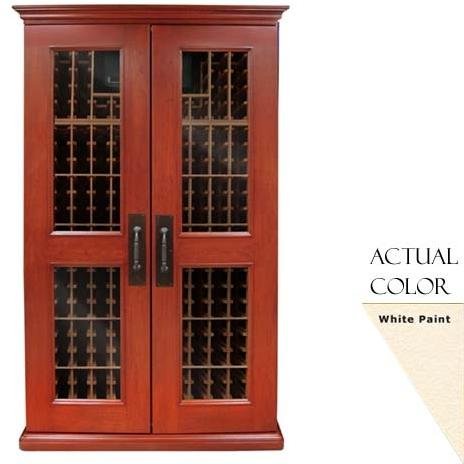 Vinotemp Vino-sonoma700l-w Sonoma Lux - 700-model 464 Bottle Wine Cellar With Cornice And Base - Glass Door / White Cabi 41JRdAjq5QL