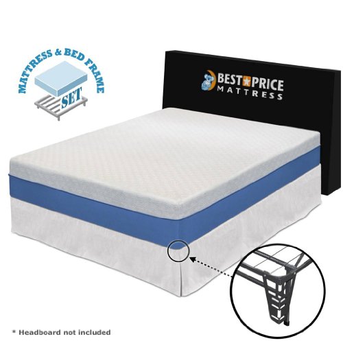 11:44  Best Best Price Mattress Queen 10-inch Gel Memory Foam Mattress + Bed Frame Set wi... 41Tr31lF05L