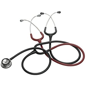 3M Littmann 2138 Teaching Stethoscope, Black and Burgundy, 40 inch 41XGF0KB6DL._AA300_