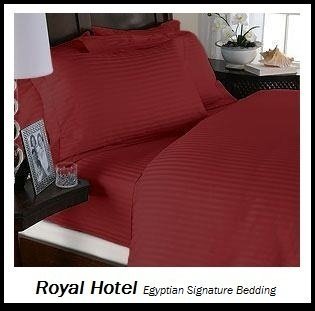 56:05  Best Royal Hotel's 8pc Queen size Bed-in-a-Bag Striped Red 600-Thread-Count Siberian Goose Down Alternative Comforter 100 percent Egyptian-Cotton - includes sheets and Duvet Cover Sets 41iwknskcjL