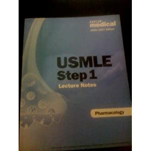 USMLE STEP 1 LECTURE NOTES PHARMACOLOGY 2006-2007 EDITION  41oWF732v7L._SL500_AA300_