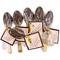 Case Sale~ 24 Belgian Dark Chocolate Spoons for Coffee, or Cocoa 51%2BELPIwltL._SL210_