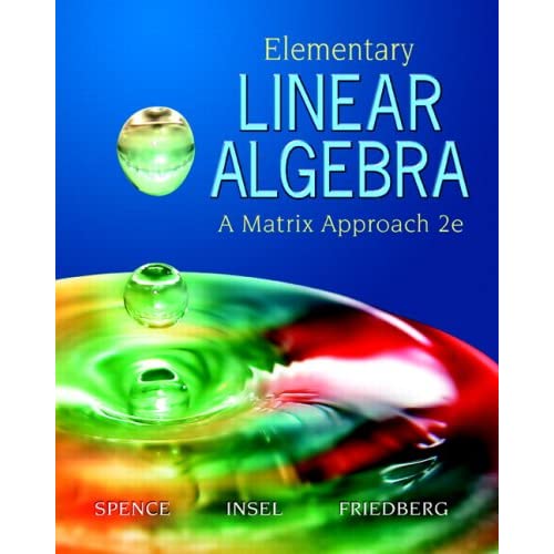 Elementary Linear Algebra (2nd Edition) 51FmqmKgGXL._SS500_