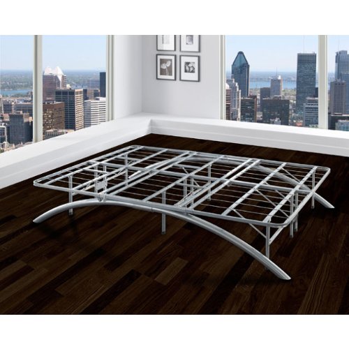 13:11 Discount Arch Flex Queen Size Silver Bed Frame Stronger Than Most Iron Bed Frames Holding Up To 3000lbs You cant Go Wrong With This Modern Queen Size Bed That accommodates Innerspring, Memory Foam, Latex, And Air Mattresses No Box Spring Required 51cfOtRd6KL