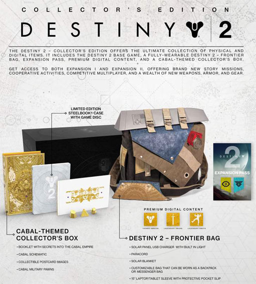 Destiny 2 Collector's et Limited edition Destiny-2-Coffret-collector-edition-limitee-sac-PS4-Xbox