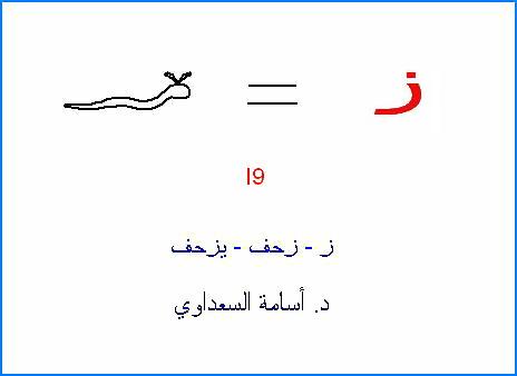 أصول حروف اللغة العربية  Z