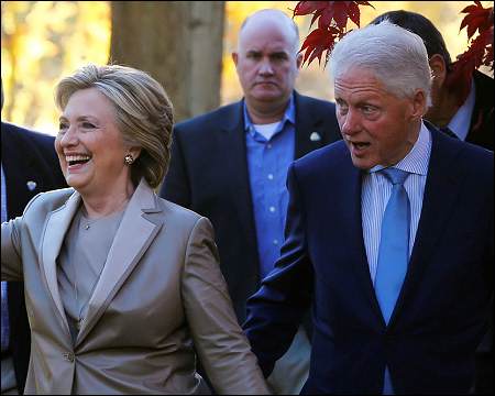 Hillary Clinton, George W. Bush to attend Donald Trump’s inauguration Hillary-Clinton-and-her-husband-Bill-Clinton-New-York-Nov-8-2016-Reuters