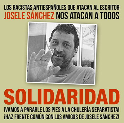 El nacionalismo vasco acosa al escritor y periodista Josele Sánchez Josele-sanchez-solidaridad