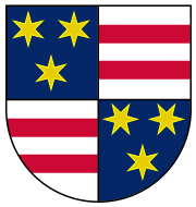 Historia de las banderas del mundo Counts_of_Celje_coat_of_arms_1-4.svg