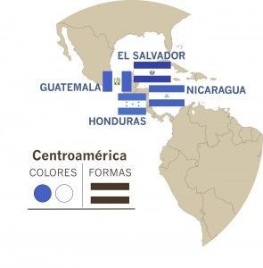 Historia de las banderas del mundo Centroamirek-295x300