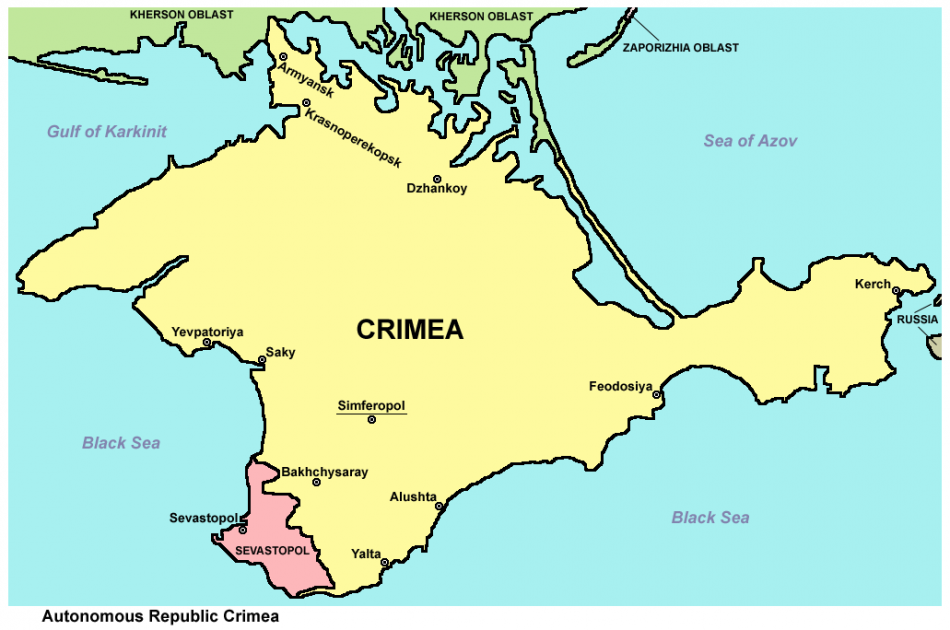 Qué es Crimea y cuál es la raíz de su reunificación con Rusia Crimea_republic_map-e1393903253301