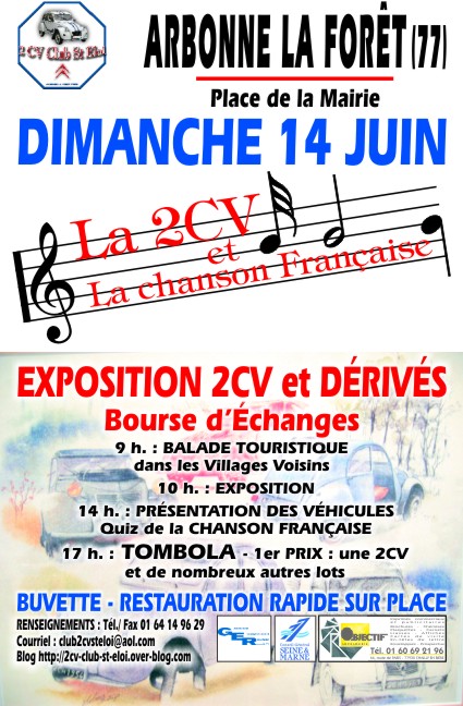 (14 juin 09].... la 2CV en musique .... Affiche2009