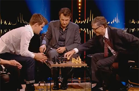 Carlsen mates Bill Gates in 79 seconds (9 moves)! Carlsen19-gates
