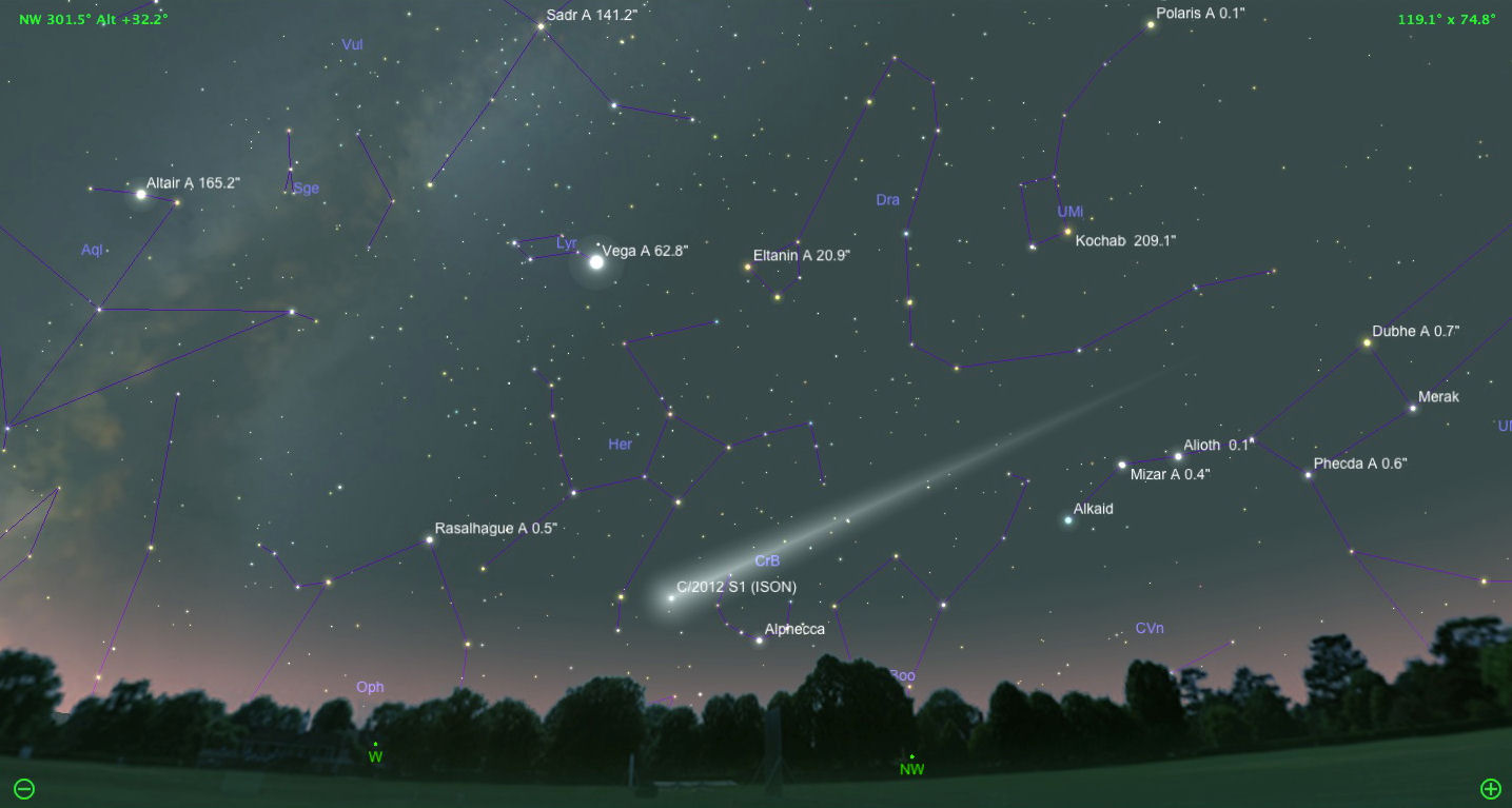 COMETA ISON EN 2013 ISON18thDec5pm