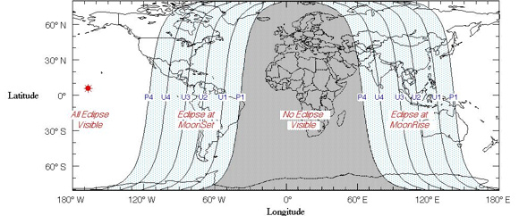 Lunar Eclipse Map For 8th October. Worldwide-eclipse-map-october-2014-total-lunar-eclipse