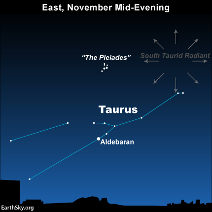 Taurid Fireballs, Meteors - Get Ready For A Spectacular Cosmic Show 2013-november-south-taurid-meteor-night-sky-chart