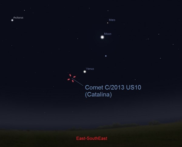 Try for Comet Catalina this weekend CatalinaDec62015ESE30to45MinutesBeforeSunrise-e1449256770851