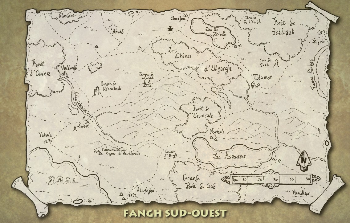 La Map Fangh-sudouest