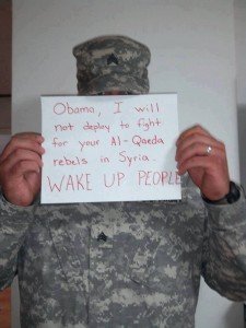 #IDidntJoin: Stunning Photos Of U.S. Service Members Publicly Saying No To War With Syria Obama-I-Will-Not-Deploy