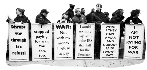 War Tax Resistance: Hobby Lobby, Bitcoins, and The Peace Tax Fund Taxprotesters